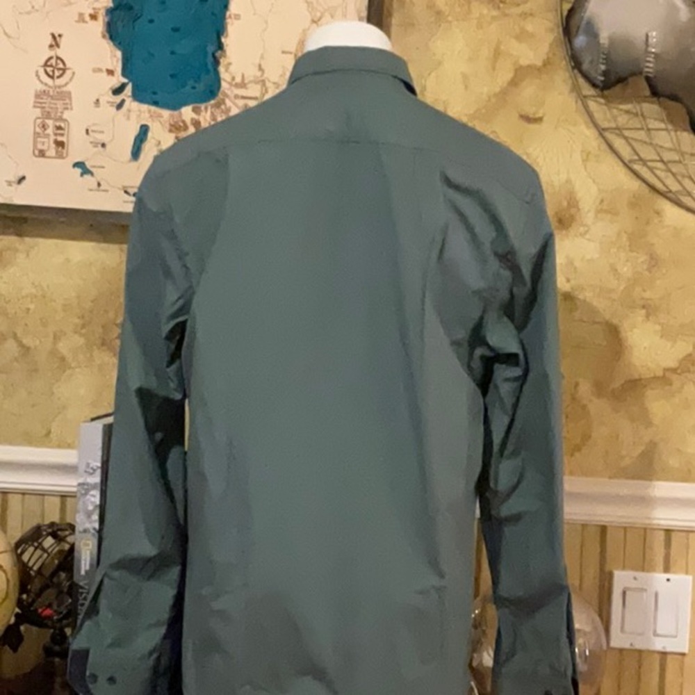 Paul PARKER Men's Green Polka Dot Button-Up Shirt. Size 3XL. Nearly new. - Picture 5 of 11